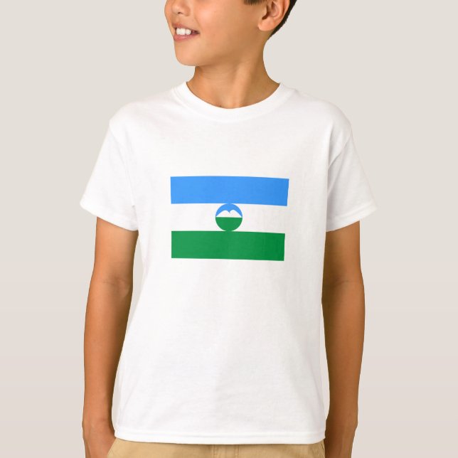 Camiseta Bandeira da Cabárdia-Balcária (Frente)
