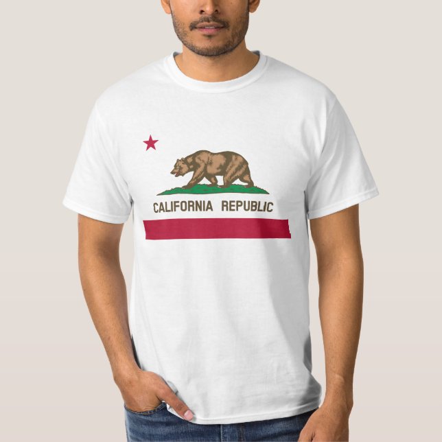 Camiseta Bandeira da Califórnia (Frente)