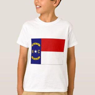 Camiseta Bandeira da Carolina do Norte dos Estados Unidos