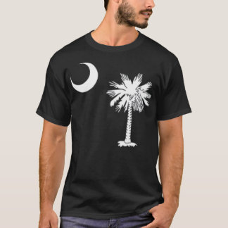 Camiseta Bandeira da Carolina do Sul Palmetto Árvore e Lua