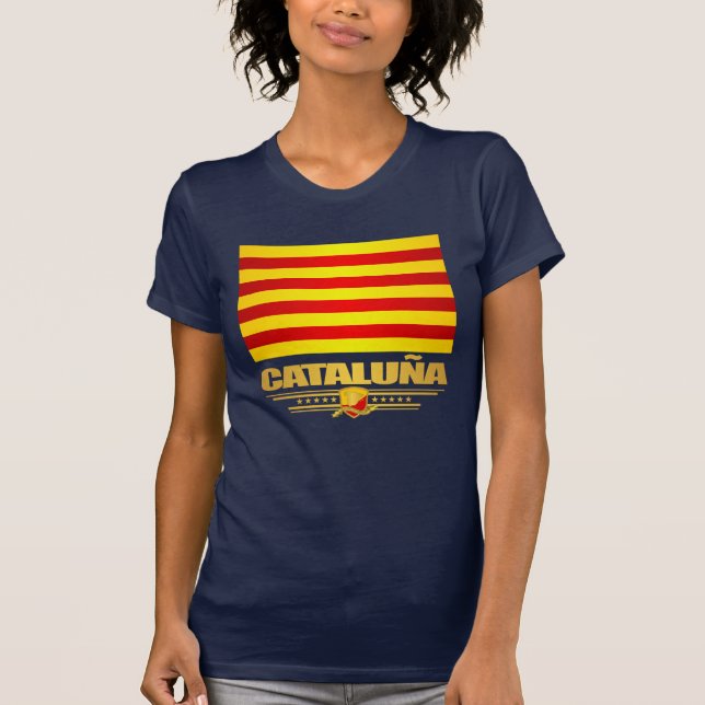Camiseta Bandeira da Cataluna (Catalunha) (Frente)