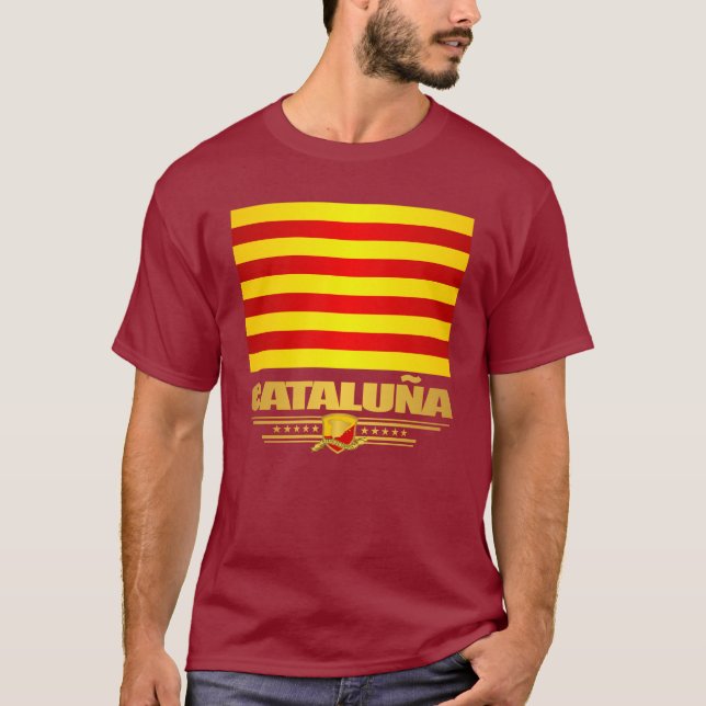Camiseta Bandeira da Cataluna (Catalunha) (Frente)