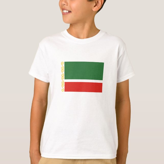 Camiseta Bandeira da Chechênia (Frente)