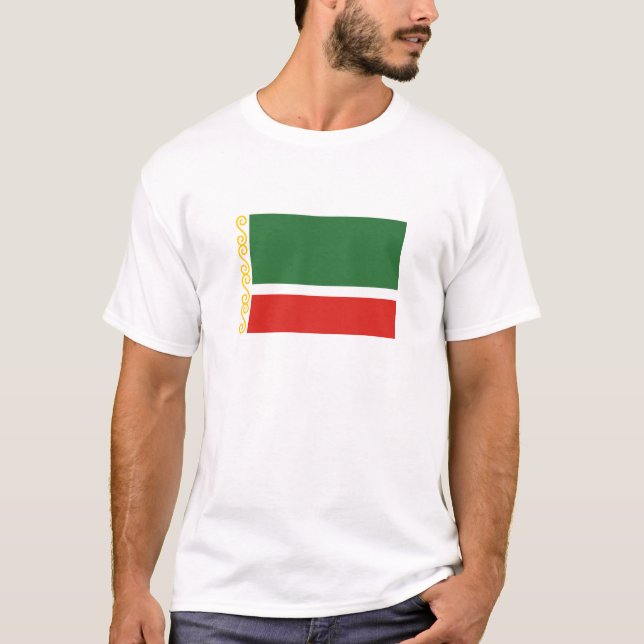 Camiseta Bandeira da Chechênia (Frente)