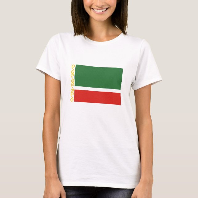 Camiseta Bandeira da Chechênia (Frente)
