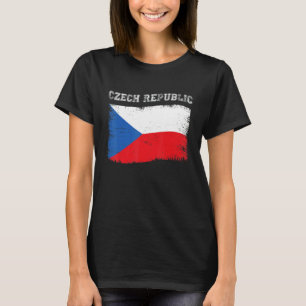 Camiseta Bandeira da Chéquia Destino de Férias Turísticas R