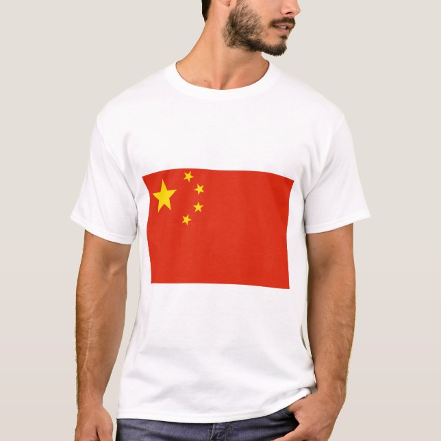 Camiseta Bandeira da China (Frente)
