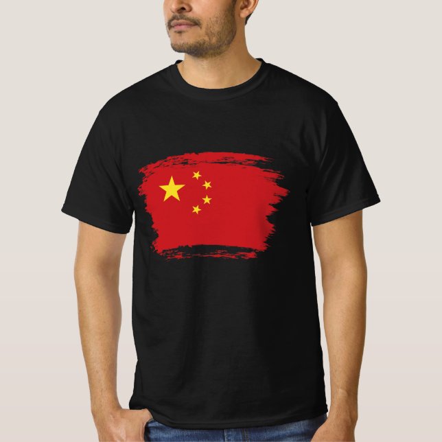 Camiseta Bandeira da China (Frente)