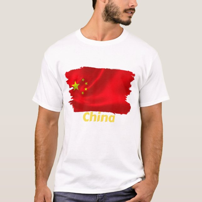 Camiseta Bandeira da China (Frente)