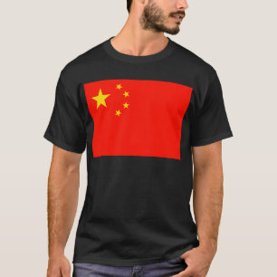 Camiseta Bandeira da China - Alta Qualidade