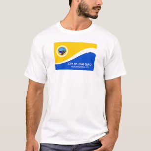 Camiseta Bandeira da cidade de Long Beach