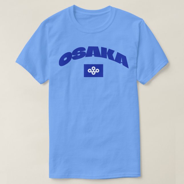 Camiseta Bandeira da cidade de Osaka no Japão (Frente do Design)