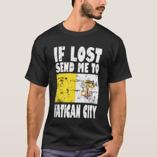 Camiseta Bandeira da Cidade do Vaticano vintage
