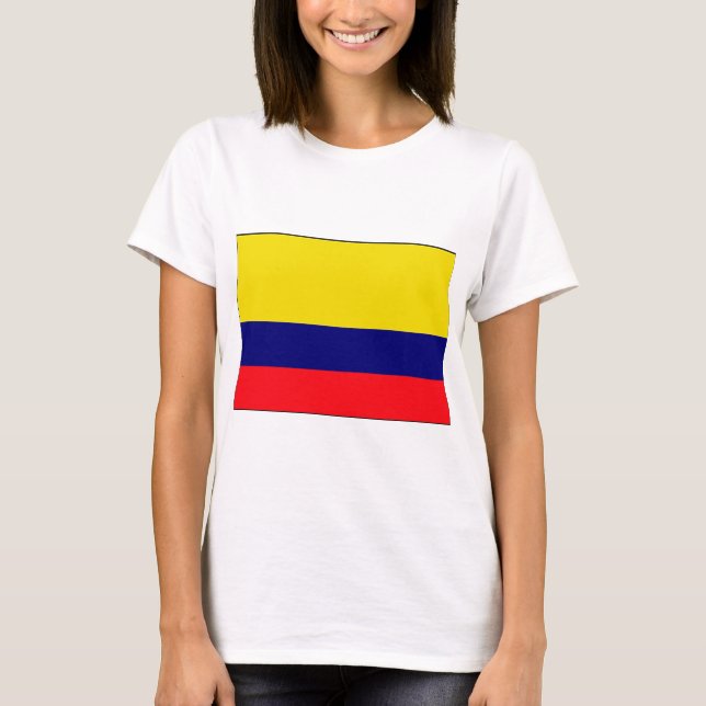 Camiseta bandeira da Colômbia (Frente)