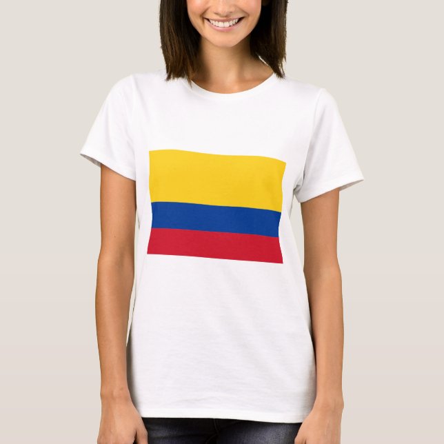 Camiseta Bandeira da Colômbia (Frente)
