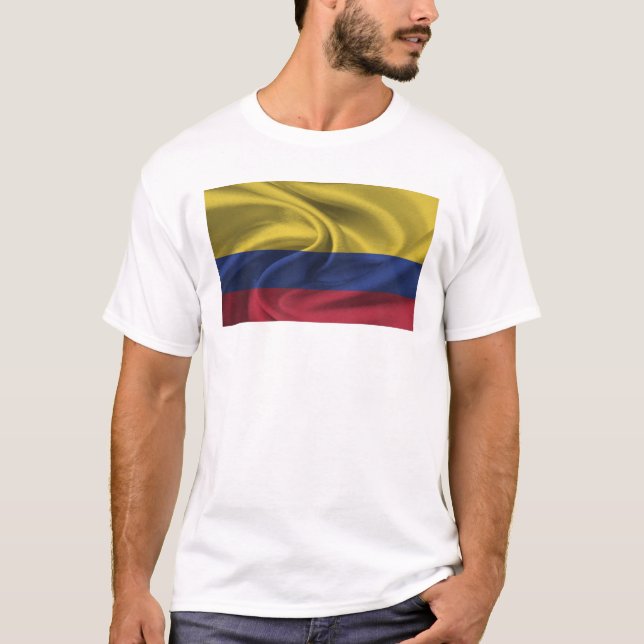 Camiseta Bandeira Da Colômbia (Frente)