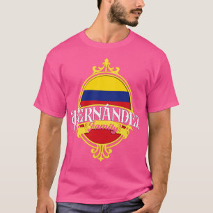 Camiseta Bandeira da Colômbia da Família Hernandez