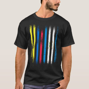 Camiseta Bandeira da Colômbia Nicarágua - Bandeiras do País