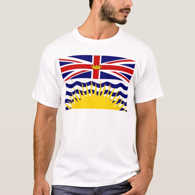 Camiseta Bandeira da Colúmbia Britânica (Frente)