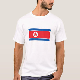 Camiseta Bandeira da Coreia do Norte