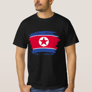 Camiseta Bandeira da Coreia do Norte