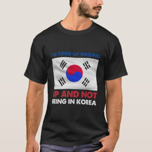 Camiseta Bandeira da Coreia do Norte na Ásia