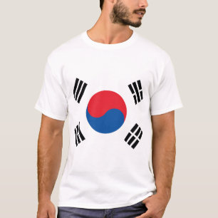 Camiseta Bandeira da Coreia do Sul