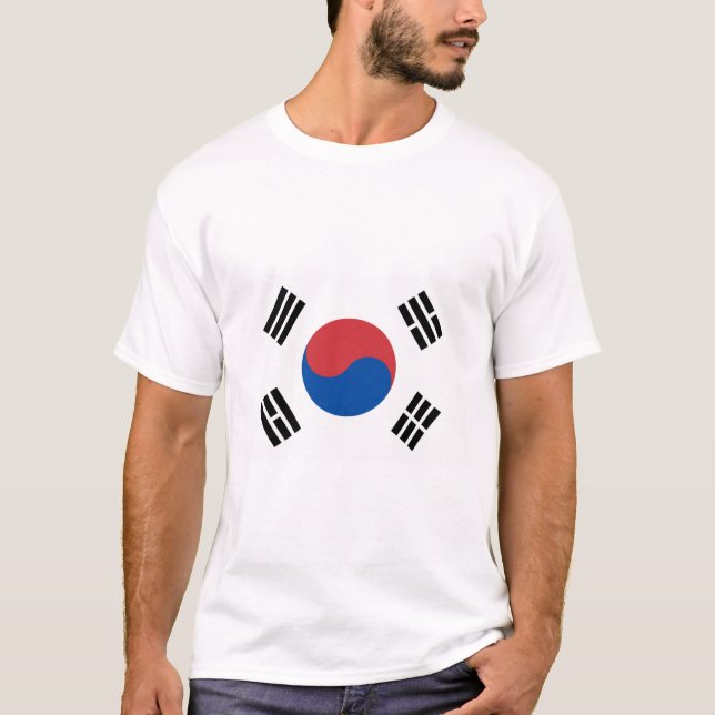 Camiseta Bandeira da Coreia do Sul (Frente)