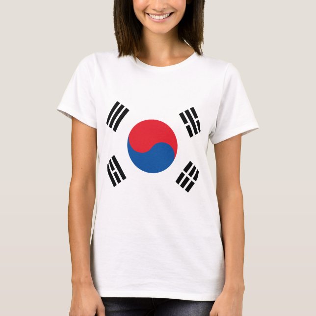 Camiseta Bandeira da Coreia do Sul (Frente)