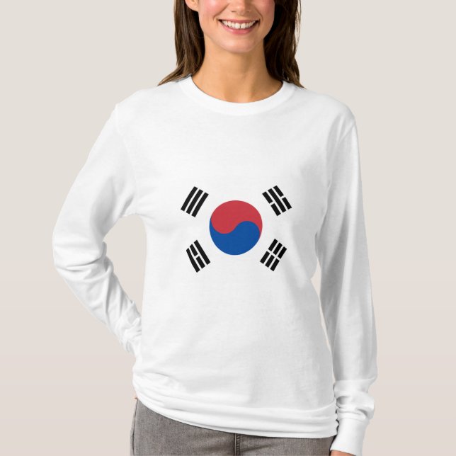 Camiseta Bandeira da Coreia do Sul (ROK) (Frente)