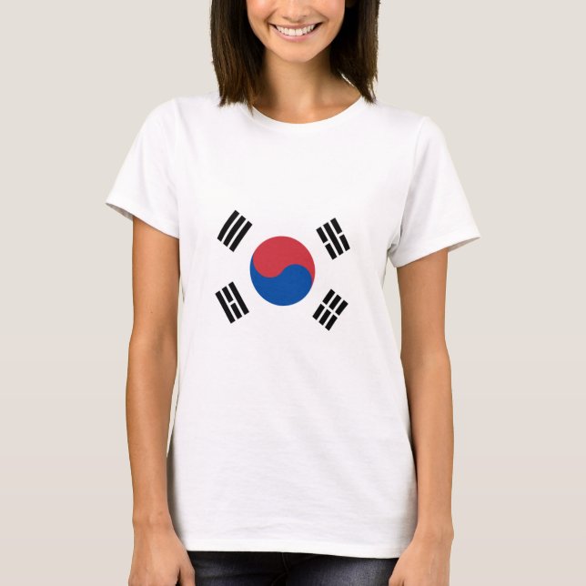 Camiseta Bandeira da Coreia do Sul (ROK) (Frente)