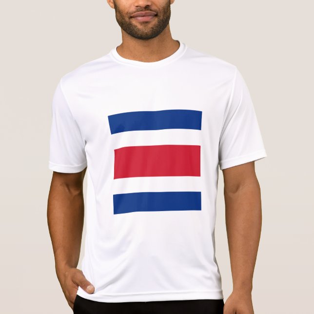 Camiseta bandeira da Costa Rica (Frente)