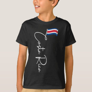 Camiseta Bandeira da Costa Rica Férias Tropical Pura Vida C