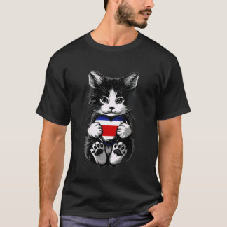 Camiseta Bandeira da Costa Rica Gato Coração Costa Rica Org