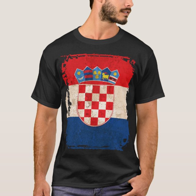 Camiseta Bandeira da Croácia (Frente)