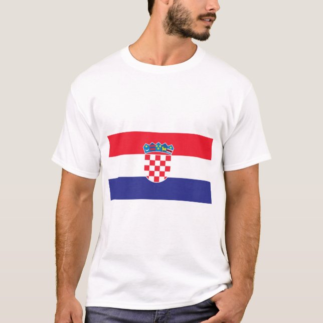 Camiseta Bandeira da Croácia (Frente)