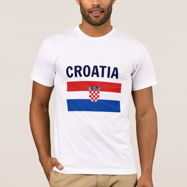 Camiseta Bandeira da Croácia (Frente)