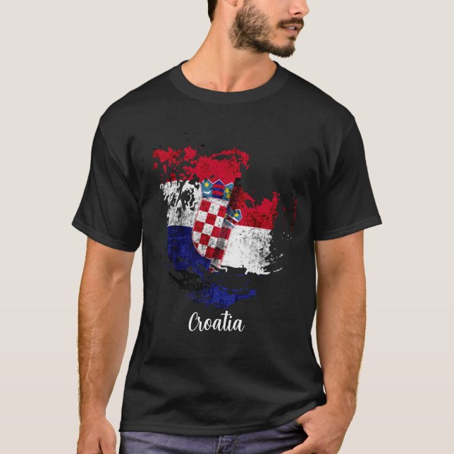 Camiseta bandeira da Croácia (Frente)