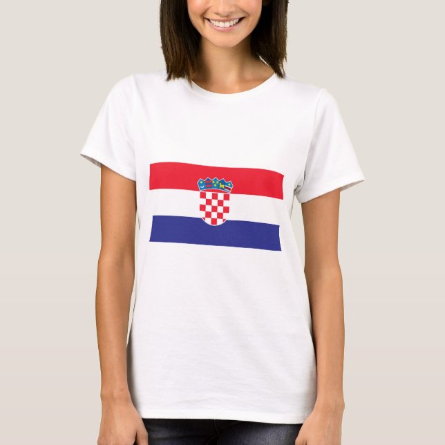 Camiseta Bandeira da Croácia (Frente)