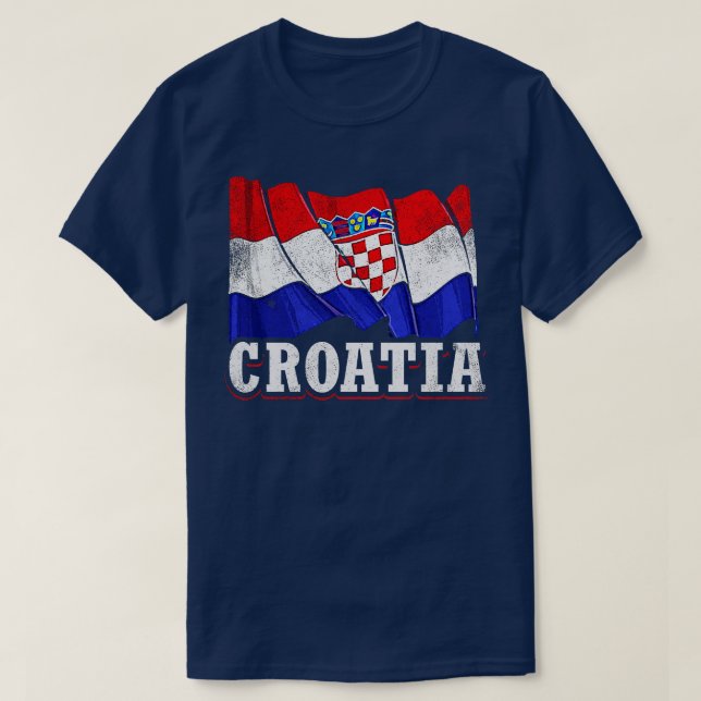 Camiseta Bandeira da Croácia (Frente do Design)