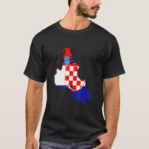 Camiseta Bandeira da Croácia no traçado do Krk Krk