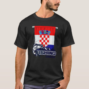 Camiseta Bandeira Da Croácia Pesca Na Croácia Croácia Pes