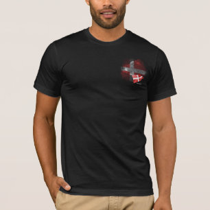 Camiseta bandeira da Dinamarca