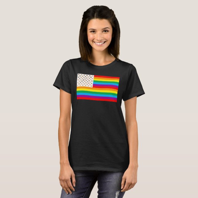 Camiseta Bandeira da diversidade (Frente Completa)