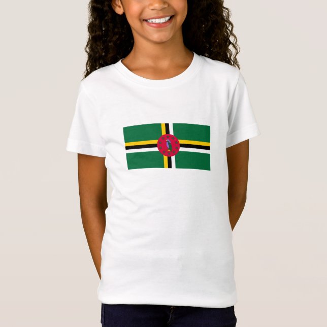 Camiseta Bandeira da Dominica (Frente)