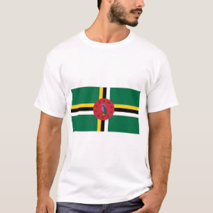 Camiseta Bandeira da Dominica