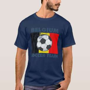 Camiseta Bandeira da Equipe de Futebol da Bélgica em 2022