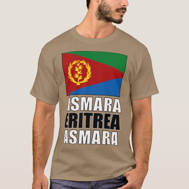 Camiseta Bandeira da Eritreia (Frente)