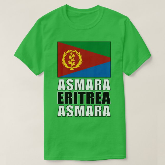 Camiseta Bandeira da Eritreia (Frente do Design)