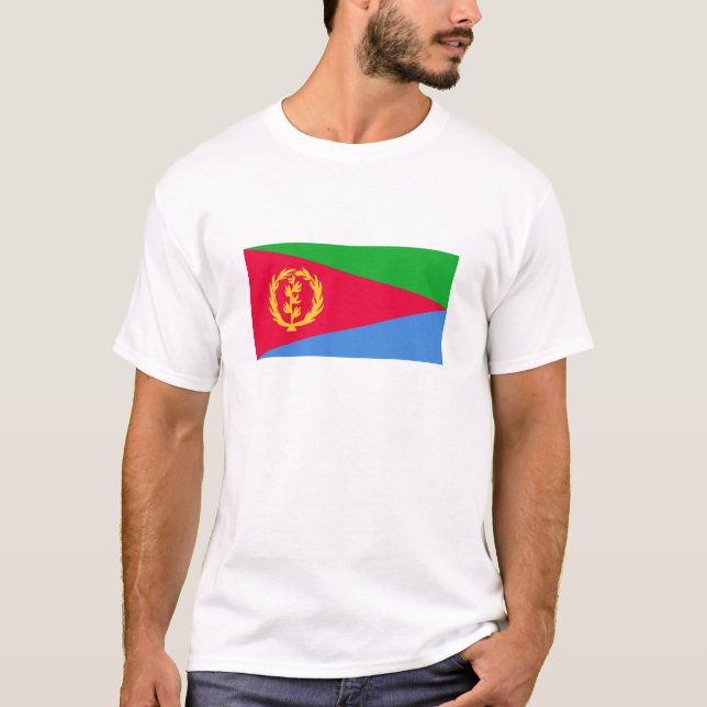 Camiseta Bandeira da Eritreia (Frente)